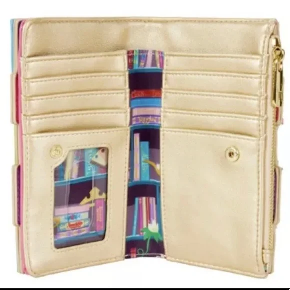 Holiday SALE 🎁⬇️ SHIPS TODAY❗️Princess Books Flap Wallet Loungefly stitch shoppe - Picture 3 of 5